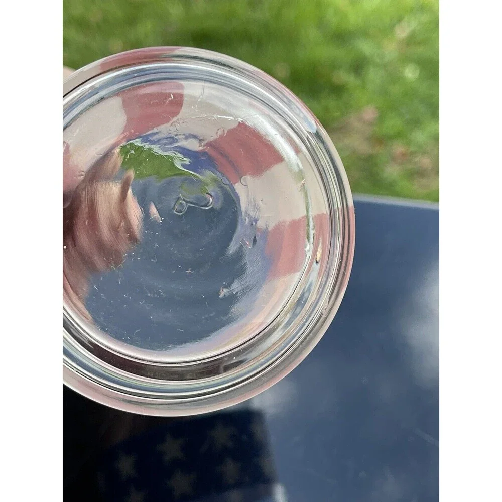 1 Vintage‎ Libbey American Flag Drinking Glass USA Stars And Stripes Patriotic